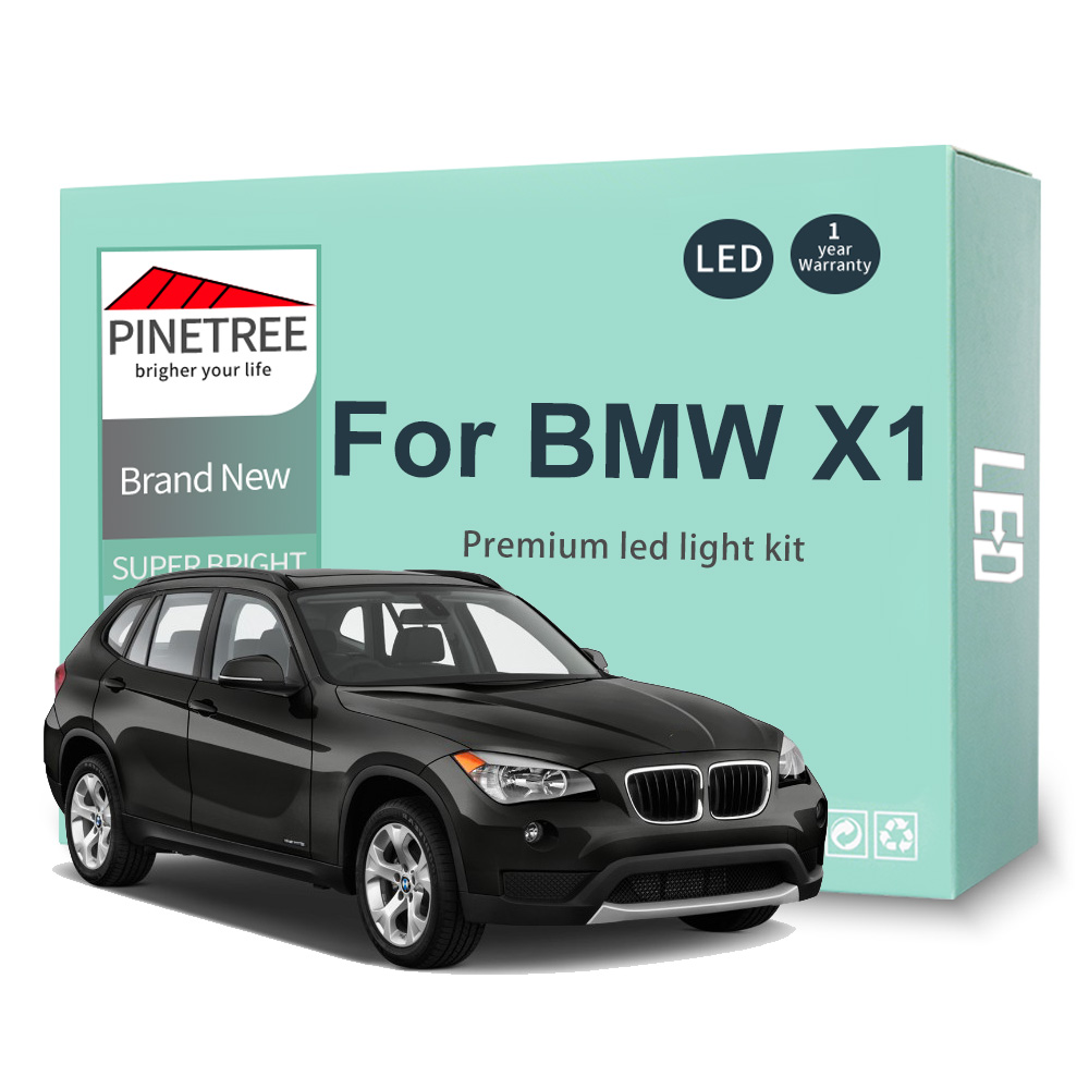  BMW için 15PS LED İç Işık Kiti X1 E84 2009-2015 LED Kubbe Haritası Kapı Eldiven Kutusu Vanity Ayna Işık Kanbusu