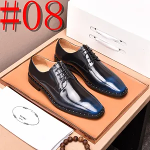 15style Size38-45 Mocassini eleganti in pelle firmati Uomo Scarpe decenti Uomo Ufficio Sapatos Oxford Homem Scarpa nera Marrone Scarpe formali maschili per matrimonio