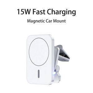 15W Magnetic Wireless Chargers For iPhone 13 12 Car Magnet Mount Phone Holder Fast Charging Station Air Vent Stand Charger