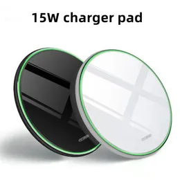 15W Qi chargeur sans fil pour IPhone 12 13 pro max mini 11 XS 8 miroir charge rapide Samsung S20 avec boîte de vente au détail