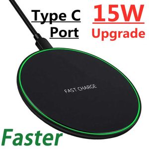15W Wireless Charger Pad for iPhone 14 13 12 11 Pro Max X Samsung Xiaomi Phone Qi Chargers Induction Fast Charging Dock Station