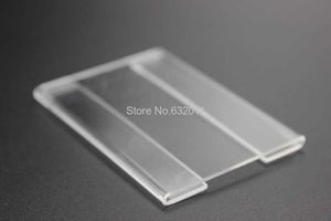 15x10cm Acryl T1.2mm Plastic Sign Prijs Tag Label Display Papier Promotie Naam Kaart Houders Muurstift Type 10pcs Label Frame