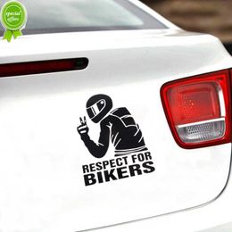 15x11CM Respect pour les motards autocollant voiture moto décoration personnalisée vinyle 3D autocollants Auto Moto accessoires extérieur