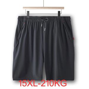 15xl pour hommes Vêtements Summer Shorts de grande taille Breeches respirantes sèches rapides bermuda mâle plus taille 7xl hommes shorts d'été 240329