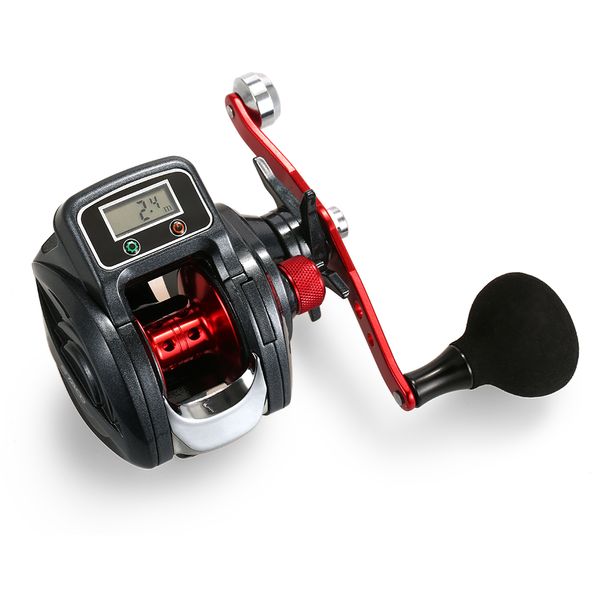 16 + 1 rodamiento de bolas carrete de pesca izquierdo/derecho con pantalla Digital Baitcasting contador carrete 6,3: 1 carrete de fundición equipo de pesca