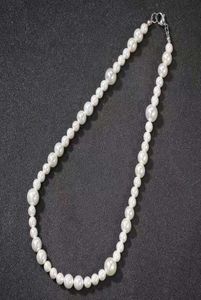 16 18 20 pulgadas Collares de cadena de perlas Hombres Hip Hop Hop diseñador de lujo Pearls Collar de cuentas Perlas Cadenas Joyas de boda 7028724