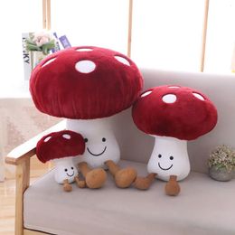 16/20 cm kawai champignon kussen gevulde pluche speelgoed zachte poppen anime planten plueshine 3D groenten duw kussenkussen kinderen geschenken 240429