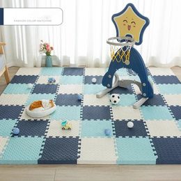 16/20 stuks baby EVA-schuim speelpuzzelmat zwart en wit in elkaar grijpende oefentegels vloertapijt en vloerkleed voor kinderen pad 30301 cm 231225