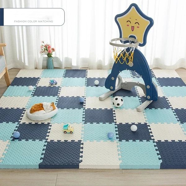 Tapis de jeu en mousse EVA pour bébé, 16/20 pièces, Puzzle, noir et blanc, carreaux d'exercice imbriqués, tapis de sol et tapis pour enfants, 30301cm, 231225