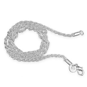 Gratis verzending16--30 inch Sier vergulde 10-stcs 3 mm slangenketting ketting gestempeld voor vrouwen mode-sieraden