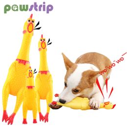 Juguete para perros con pollo chillón de 16/30cm, juguetes para perros chirriantes, juguetes interactivos para cachorros, limpieza de dientes, juguetes para masticar para perros, suministros para mascotas