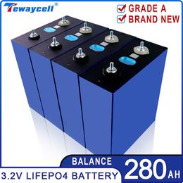 16/32 pièces 280Ah 3.2V Lifepo4 batterie rechargeable Grade A nouveau Lithium fer Phosphate prismatique cellule solaire RV voiture onduleur