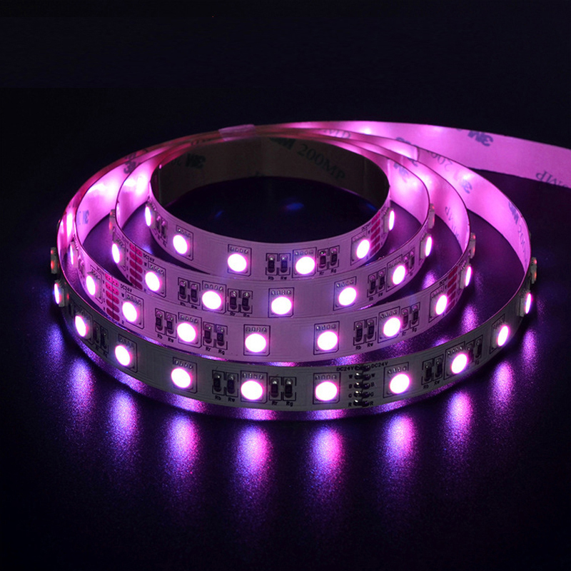 Tiras de LED de 16,4 p￩s 5050 RGB LED Faixa 5m 600 LEDS Smd Tubo leve ￠ prova d'￡gua de 12V de silicone