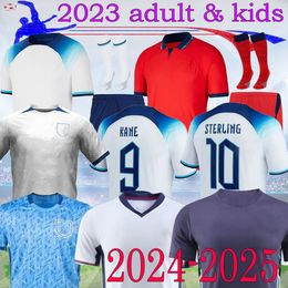 16-4XL 2024 KANE Home Soccer Jerseys Hommes Enfants Kit Sterling Angleterre Rashford Mount Lingard Vardy Dele 23 24 25 Football EGL Chemise de l'équipe nationale