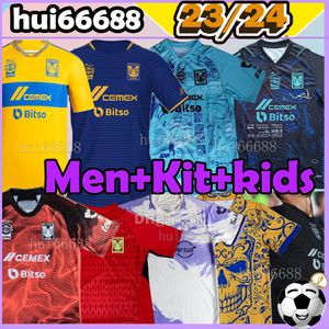 16-4XL GIGNAC LIGA MX Tigres UANL maillots de football version Champion VARGAS NICO C.SALCEDO PIZARRO AQUINO F. THAUVIN 2023 2024 Home away gk player kit enfants maillot de football