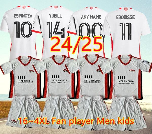 16 4XL SAN JOSE Jerseys terremotos Home Away Men Kids Full Kits Fans Jugador Versión 24 25 Camisa de fútbol Tailandia Calidad