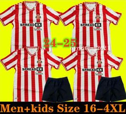 Accueil Sunderland 24 25 Jerseys de football à l'extérieur Bellingham Stewart Simms Roberts Clarke Daku Embleton Seelt E O'NIEN PATTERSON FOOTBALL Shirt Pritchard Men Kids Kit 66661