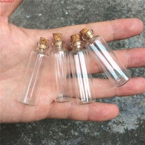 16 * 50 * 6mm 5ml Mini bouteilles en verre clair avec liège Petits flacons Bocons Contenants Mignon Wishing Bottle 100pcs / Lothigh Quantité