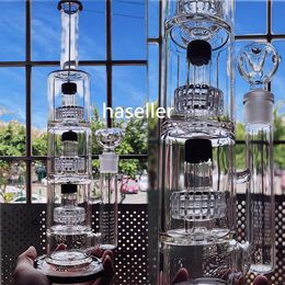 16.5inchs Gravity Glass Bong Bubbler Hookahs Shiha Matrix Perc Smoke Pipe capiteux verre dab Rigs Percolator avec bol de 18mm
