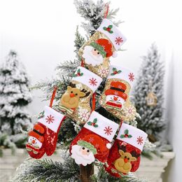 16 * 9cm 2020 Kerstkousen Gift Tassen Creativiteit Bling Bling Xmas Stocking Pailletten Decoratieve Kerst Sokken Tas DHL Gratis Verzending