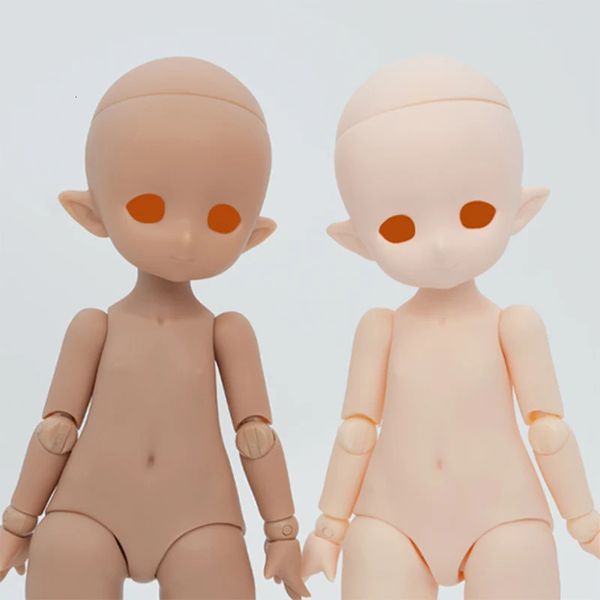 Muñeca BJD de 16 con cabeza, sin maquillaje, piel blanca bronceada, juguetes de práctica para niñas de goma suave 240129