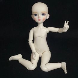 16 Bjd poupée avec maquillage 30CM corps articulé mécanique tête ouverte bricolage enfants filles jouet cadeau peau blanche 240301