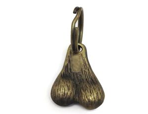 16 boules en laiton porte-clés oeuf de vache pom-pom girl poche portefeuilles anneau porte-clés en métal pendentif sac à dos porte-clés Keyfob1758209