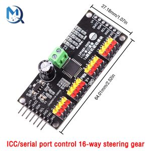 16 canales de 12 bits PWM Servo Shield Controlador I2C IIC Interfaz LU9685 Placa controladora del módulo para Raspberry Pi para Arduino Robot