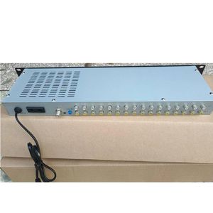 Freeshipping 16-kanaals analoge modulator AV RF radiofrequentie hotel hotel kabel TV front-end systeemapparatuur AV audio en video naar een Rtgo