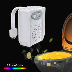 16 couleurs LED Toilet Light Pir Mouvement Capteur Backlight Lampe étanché