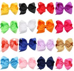 16 couleurs bébé mode Boutique ruban arcs pour cheveux arcs épingle à cheveux cheveux rubans accessoires enfant Hairbows fleur bandeaux filles cheer arcs