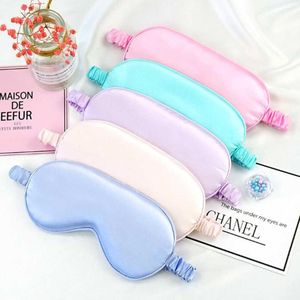 16 couleurs Blue Pink Sleep Sleep Masks Rest Omber Eye Mask Shade Cover Couverture Eyepatch Travel RELOT AID Boulanges Boulangers Eyemask Mascaras de Seda Para Dormir