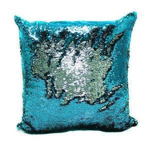 16 kleuren Double Sequin Kussensloop Cover Glamour Square Kussensloop Kussenhoes Home Sofa Auto Decor Mermaid Bright Pillow Covers