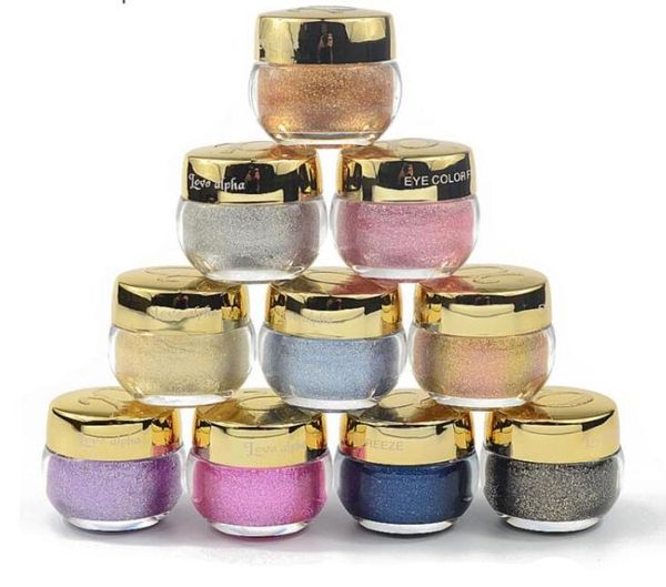 16 couleurs à paupières Eyes Professional Makeup paillette simple Couleur œil à paupières Gel Party Cosmetics Flash Powder8871864