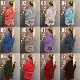 16 colores niñas pijamas damas un set de manga larga pantalones cortos casera casual de ropa para mujer ropa de dormir tops de gran tamaño