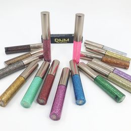 16 kleuren glitter vloeibare eyeliner enkele staaf zoals draagbare glanzende langdurige professionele oog voering schoonheid make-up cosmetische tool