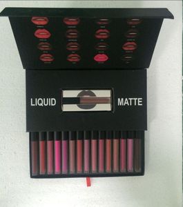 16 couleurs mat brillant à lèvres ensemble beauté liquide rouge à lèvres maquillage imperméable longue durée brillant à lèvres 16pcsset2960027