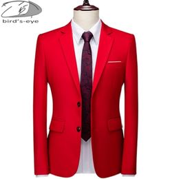 16 kleuren mannen slank kantoor blazer jas mode massieve heren pak trouwjurk jas casual zakelijk mannelijk 6xl 220822