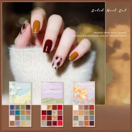 16 kleuren vaste nagellak gel semi permanent manicure pigment nagels