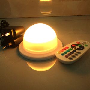 Envío gratis 16 colores Impermeables al aire libre LED Night Light Lámpara de mesa de Navidad