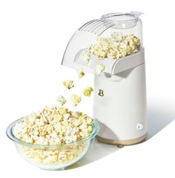 16 kopje hete lucht elektrische popcornmaker, wit glazuur