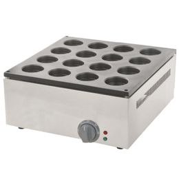 Gratis verzending 16-gat elektrische aluminium plaat laag cake machine obanaki dorayaki rode bonen wafel bakkers maker