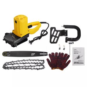 Motosierra eléctrica de 16 pulgadas y 3900W para trabajo en madera, motosierra multifunción, Kit de sierras eléctricas