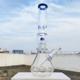 Vidrio de 16 pulgadas Vistal Bong Heavy Grueso de 9 mm Multi -Color Cattador de hielo Filtro de neumáticos Hookah Glass Bong Dab Rig Recycler Agua Bongs de 14 mm Uso de EE. UU.