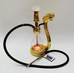 narguilés Arabe Acrylique Narguilé Ensemble avec Chicha Bol Pipe À Eau Bong En Verre Narguile Arabe shisha Cobra Creative Shisha 2 Styles