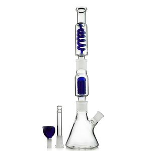 16 pouces Narguilés Grand Bong Condenseur Bobine 6 Bras Arbre Perc Bécher Bongs En Verre Congelable Dab Rig Construire Un Bong Avec Bol À Tige Diffusée Joint Femelle De 18mm