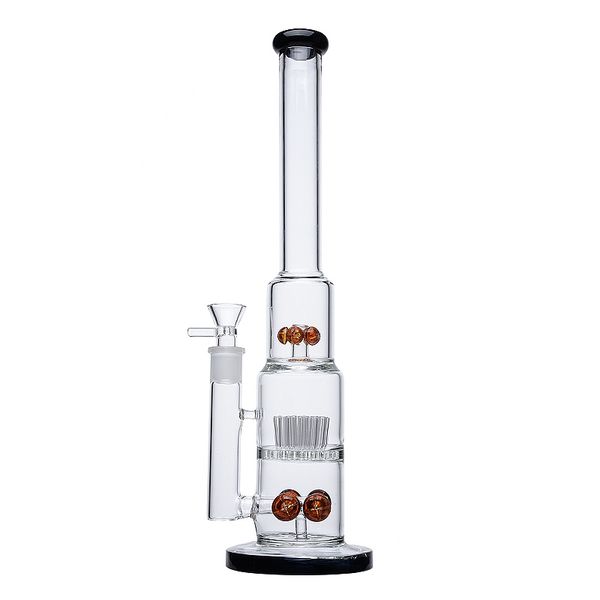 16 Pulgadas Nuevo Big Hookahs Mushroom Cross Percolador Oil Dab Rigs 18mm Junta hembra con tazón Bong de vidrio Rociador Perc Tuberías de agua