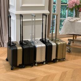16 pouces Business Suitcase For Men Women Designer Suitcase Suitcase bagages en aluminium ALLIAG TROLLEY CAS DE MASSE CAS BORD UNISE