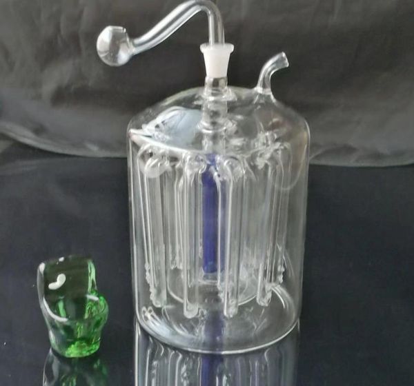 Pipas para fumar 16 botella de agua de vidrio con filtro de garra grande, bongs de vidrio al por mayor Pipas de agua de aceite Tubería de vidrio Plataformas petroleras para fumar,