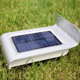 16 LED Solar Lawn Lamps Power Outdoor Sensor de movimiento a prueba de agua Luz Jardín Lámparas de seguridad crestech168